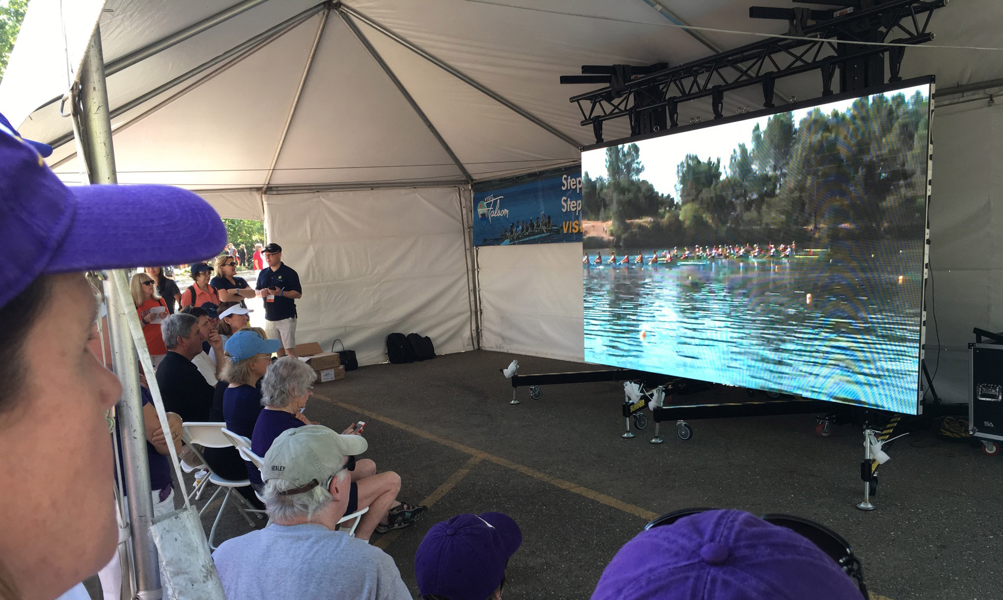 Modular LED Screen at NCAA Rowing